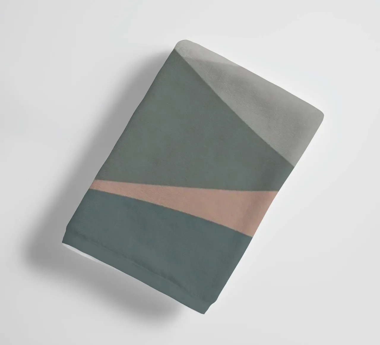 Scandinavian muted color mountain range 04 towel by Little Dean