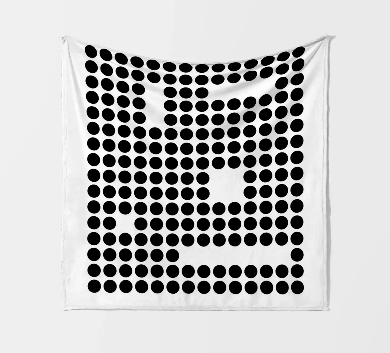 Bauhaus Geometric Dots Abstract Shape 1919 Print fleece blanket by NorwesClub