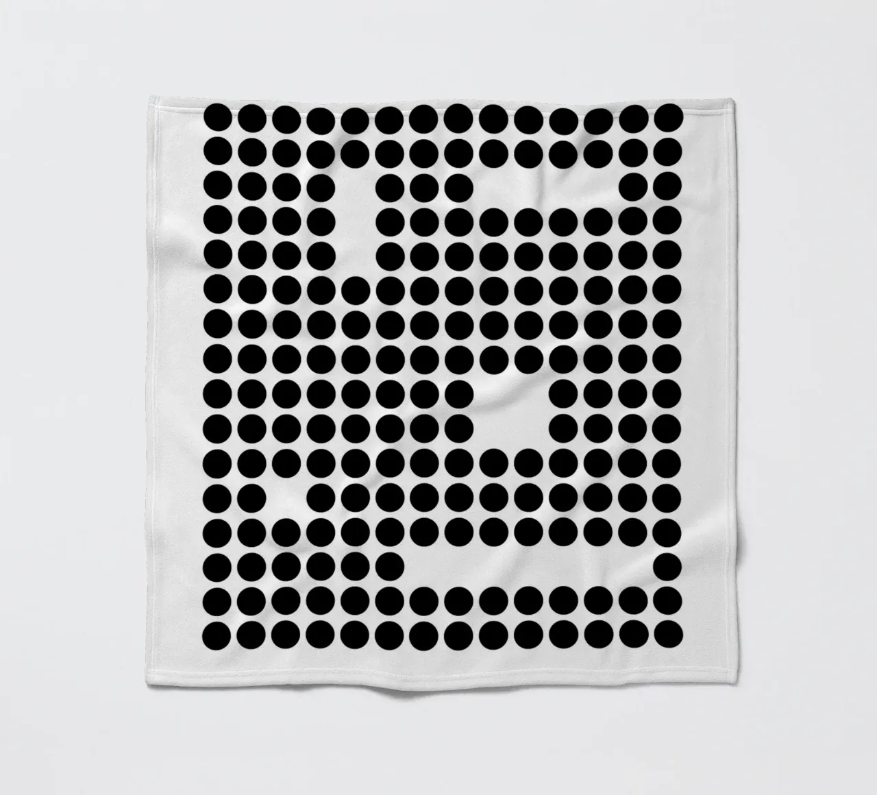 Bauhaus Geometric Dots Abstract Shape 1919 Print fleece blanket by NorwesClub