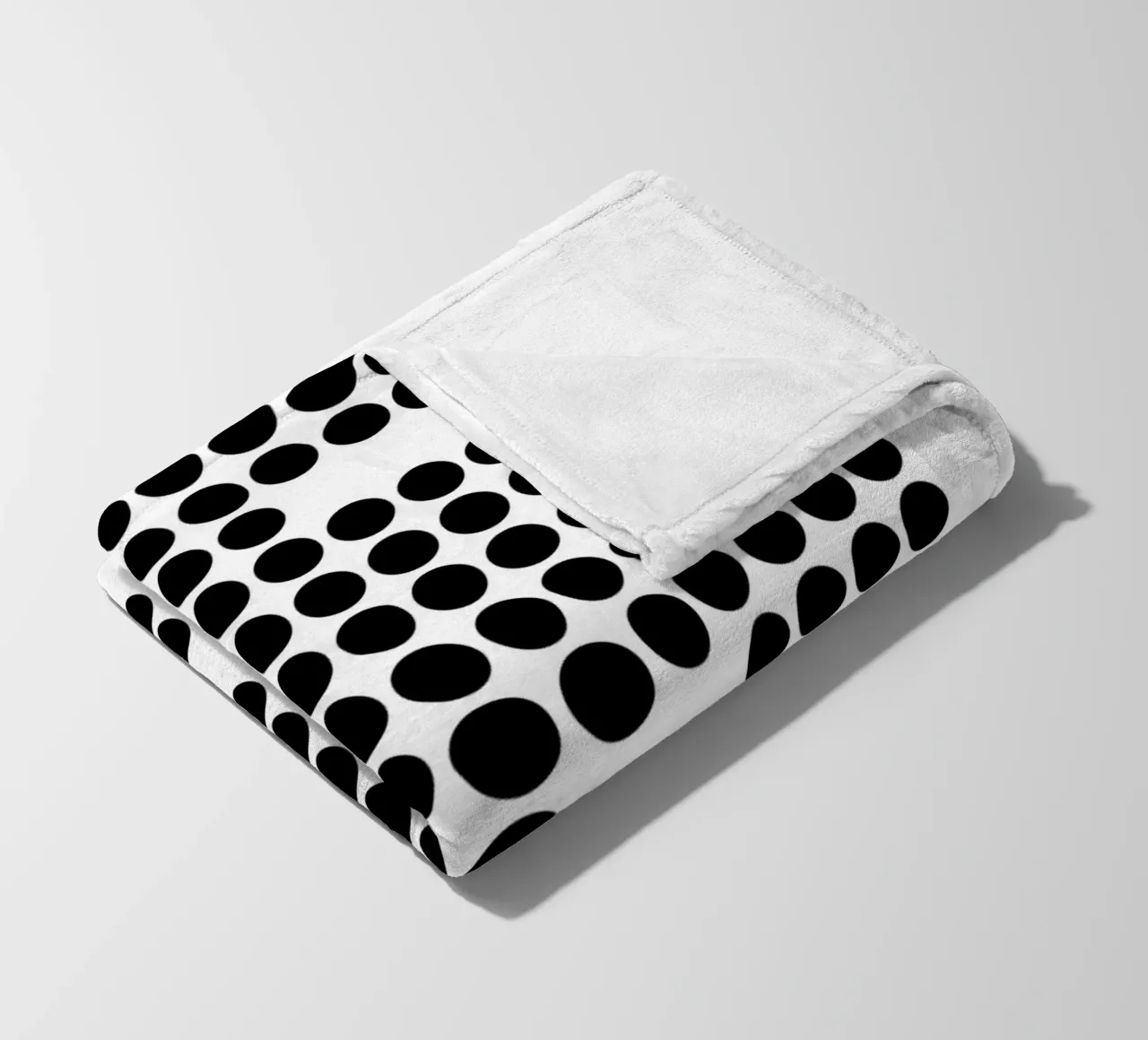 Bauhaus Geometric Dots Abstract Shape 1919 Print fleece blanket by NorwesClub