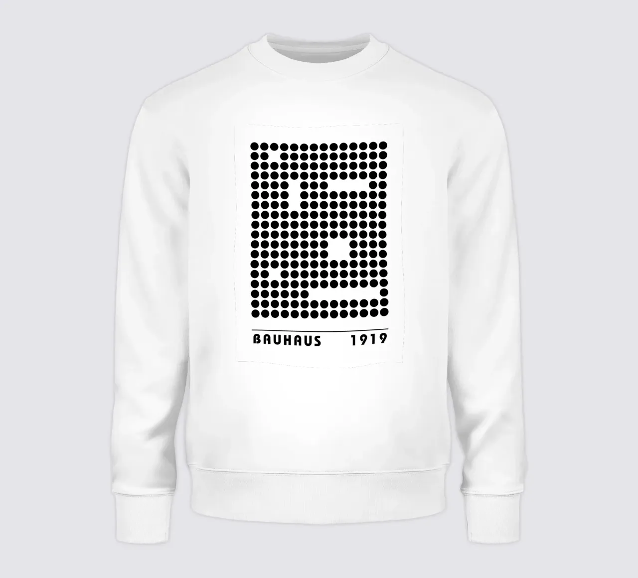 Bauhaus Geometric Dots Abstract Shape 1919 Imprimir sudadera de NorwesClub
