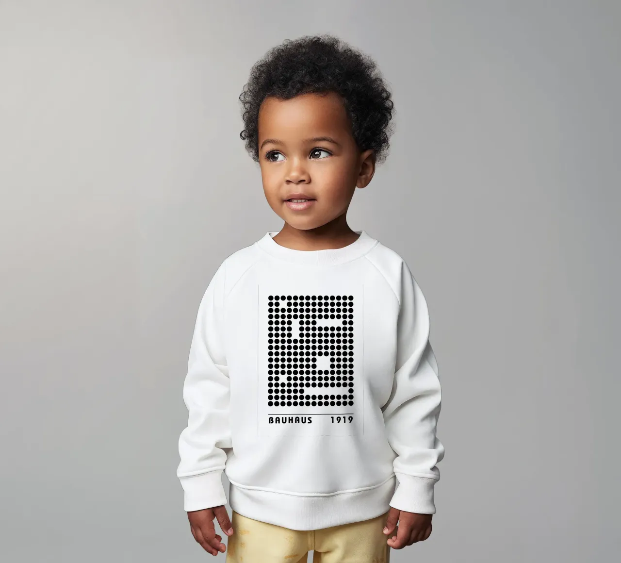 Bauhaus Geometric Dots Abstract Shape 1919 Print baby sweatshirt by NorwesClub