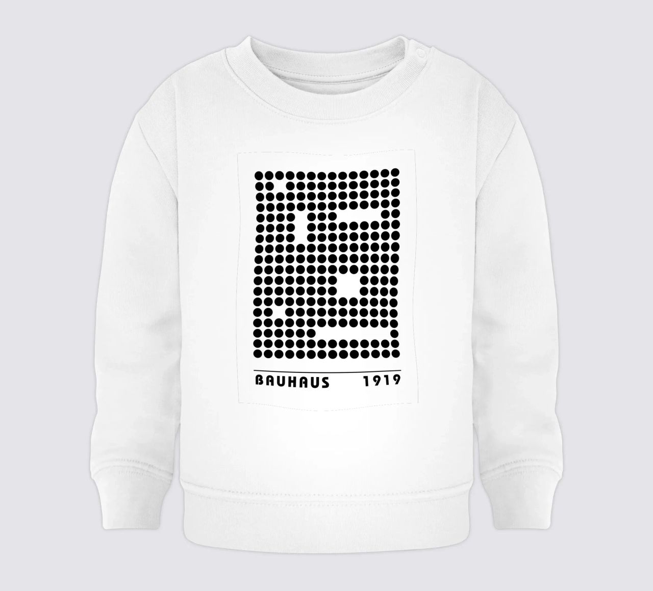 Bauhaus Puntini geometrici Forma astratta 1919 Stampa felpa neonato da NorwesClub