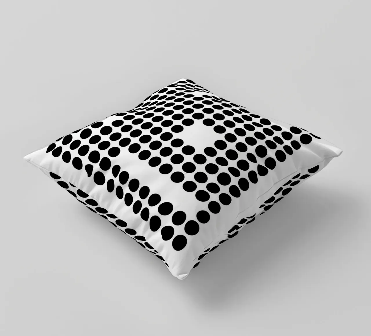 Bauhaus Geometric Dots Abstract Shape 1919 Print decorative cushion by NorwesClub