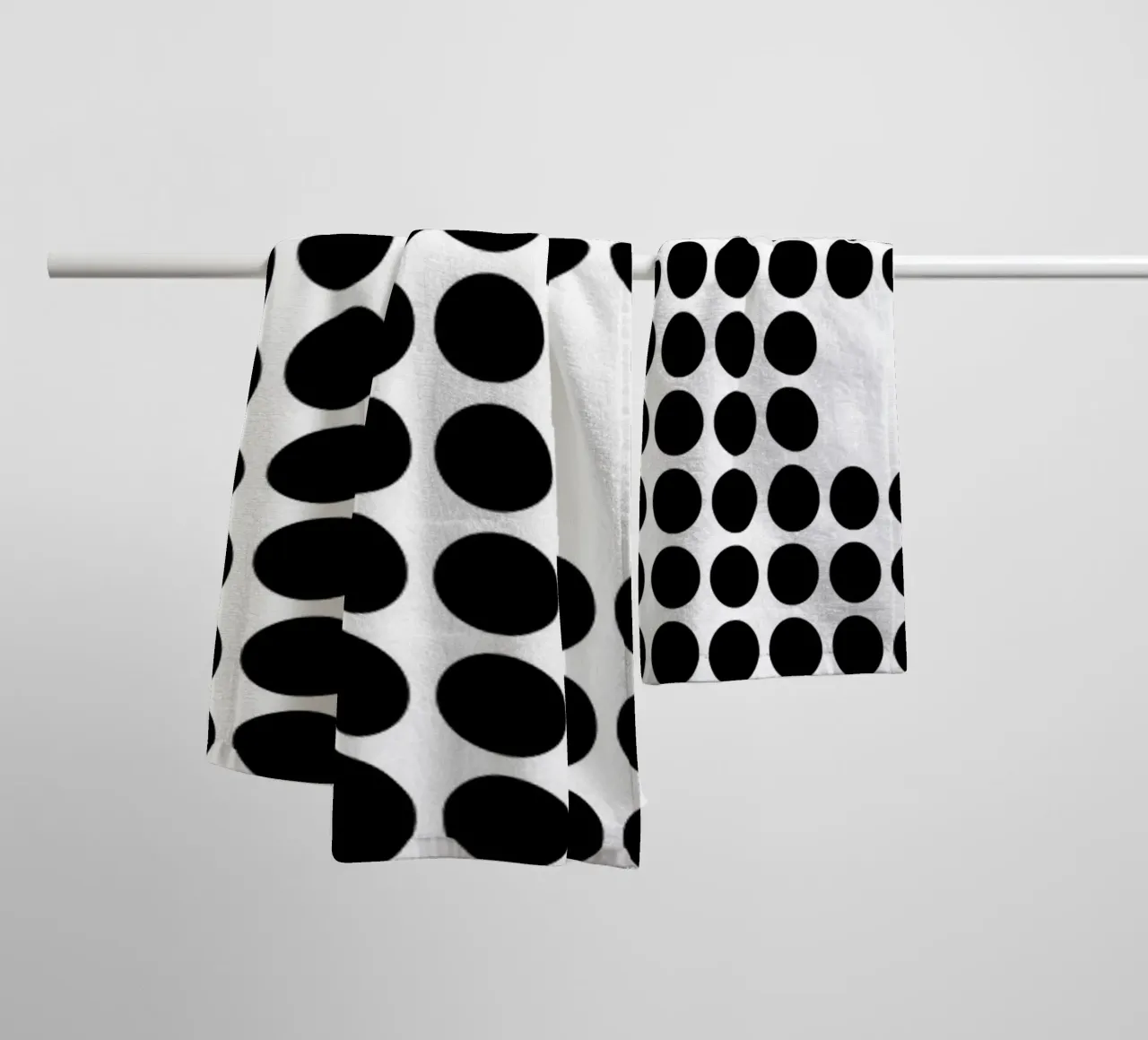 Bauhaus Puntini geometrici Forma astratta 1919 Stampa asciugamano da bagno da NorwesClub