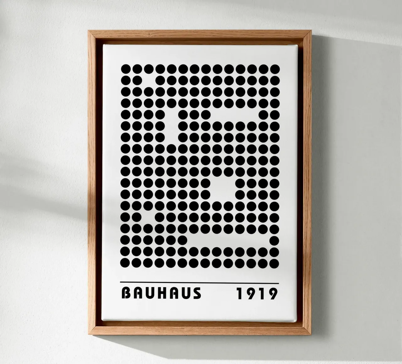 Bauhaus Geometric Dots Abstract Shape 1919 Print canvas by NorwesClub