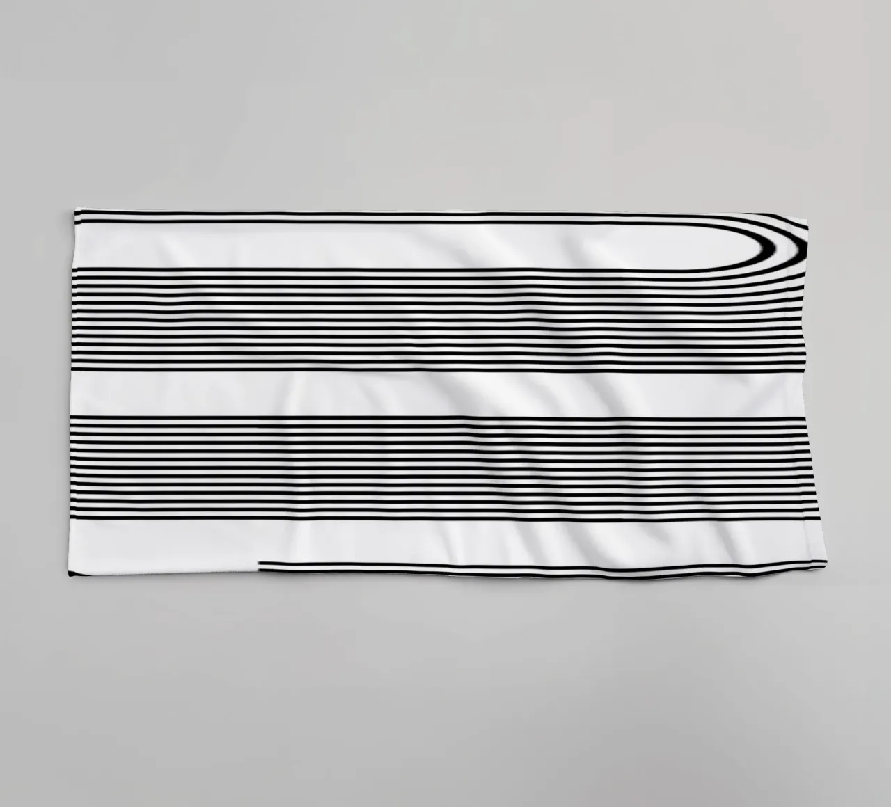 Bauhaus Abstract S-Shape Lines Circles 1919 Print towel by NorwesClub
