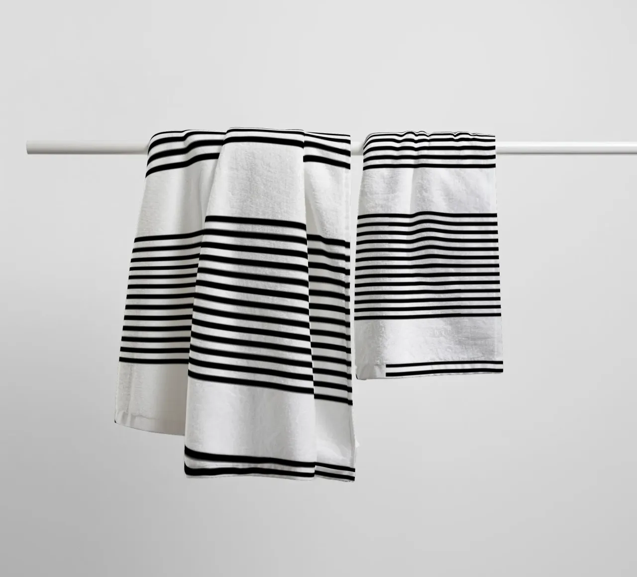 Bauhaus Abstract S-Shape Lines Circles 1919 Print towel by NorwesClub