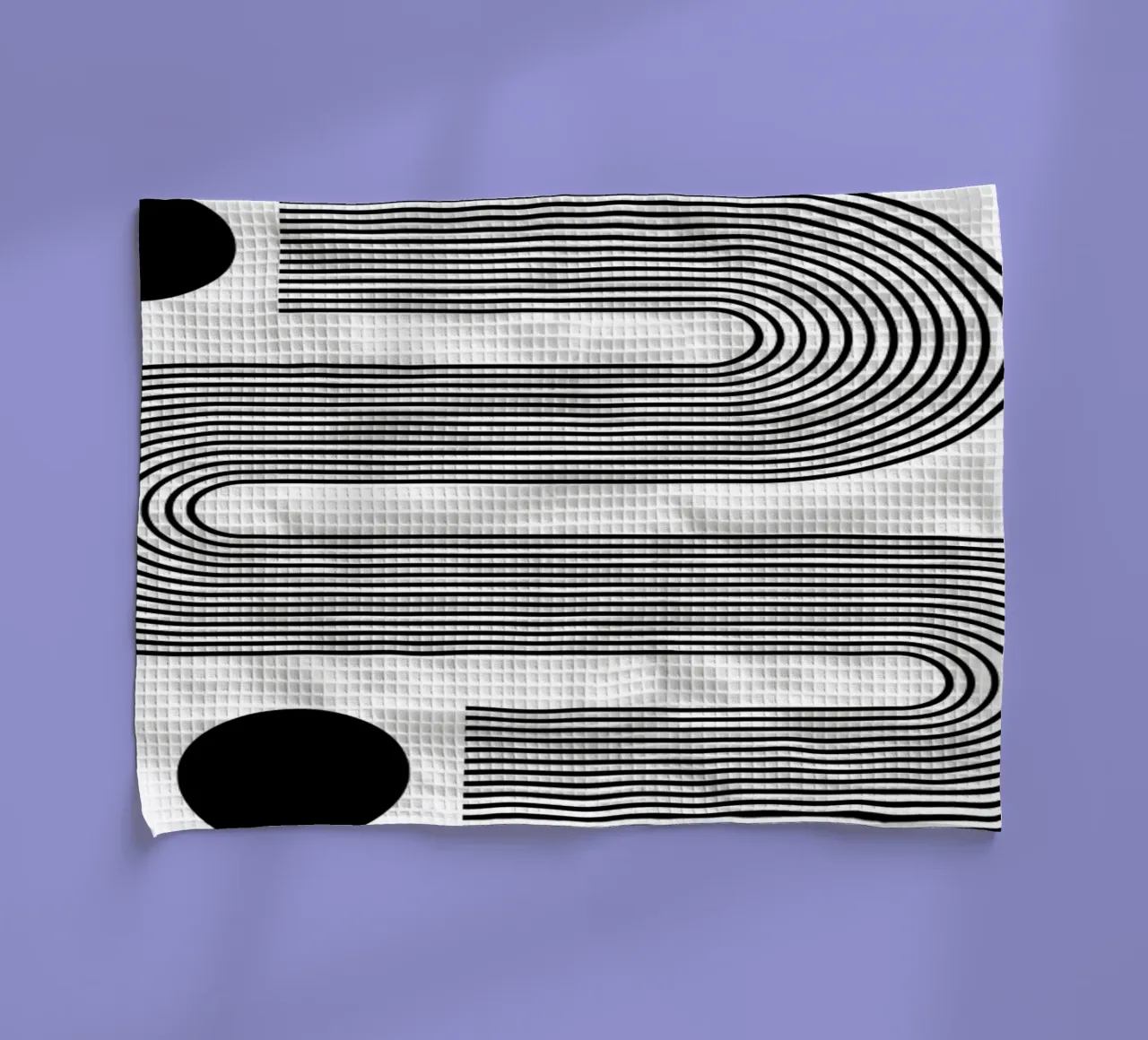 Bauhaus Abstrakt S-Form Linien Kreise 1919 Drucken Geschirrtuch von NorwesClub