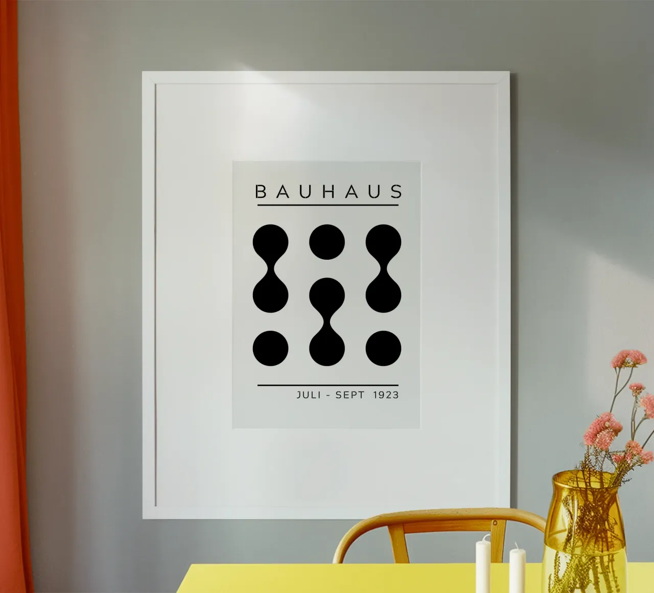 Mostra Bauhaus 1923 Figure geometriche B/N poster da NorwesClub