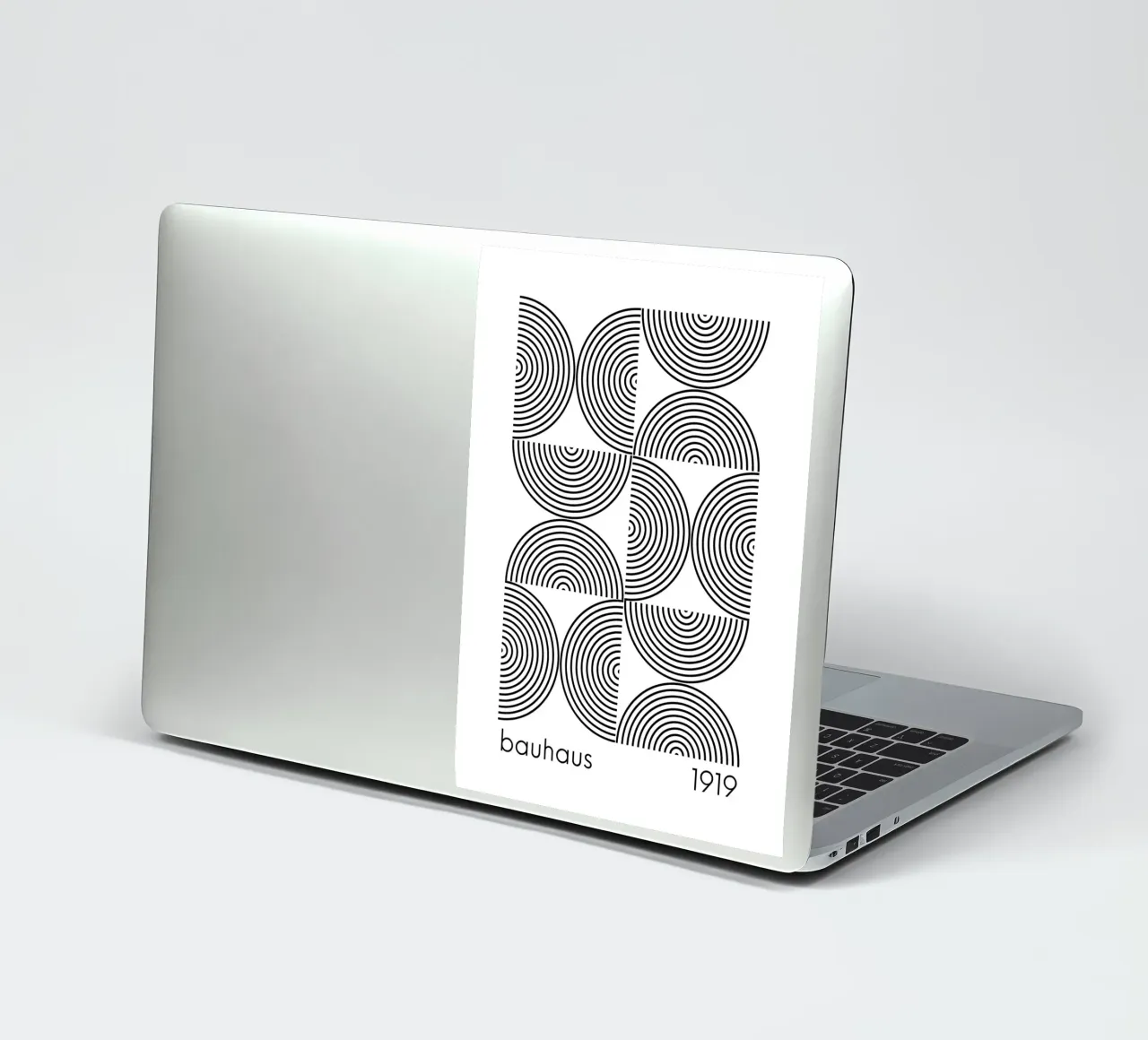 Bauhaus Geometrische Kreise B&W Abstrakt 1919 Sticker von NorwesClub
