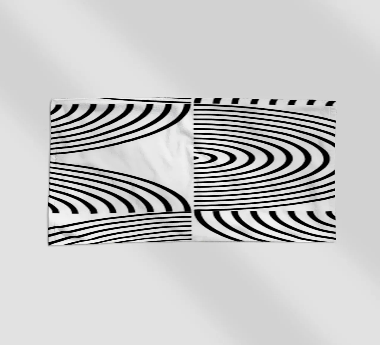 Bauhaus Cerchi geometrici B&N Astratto 1919 telo mare da NorwesClub
