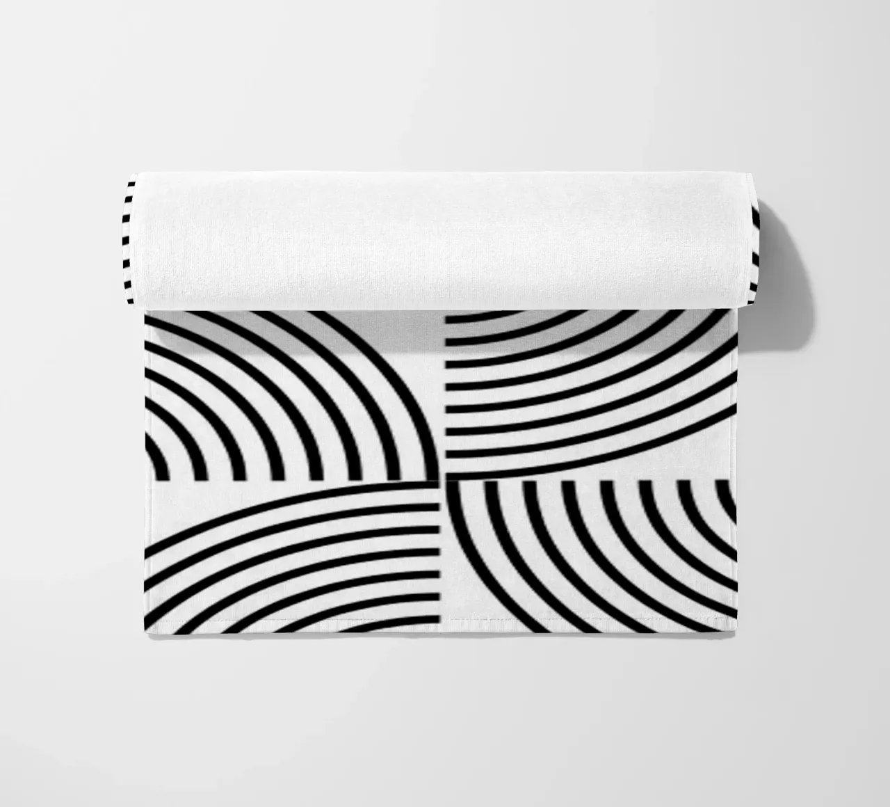 Bauhaus Cerchi geometrici B&N Astratto 1919 telo mare da NorwesClub