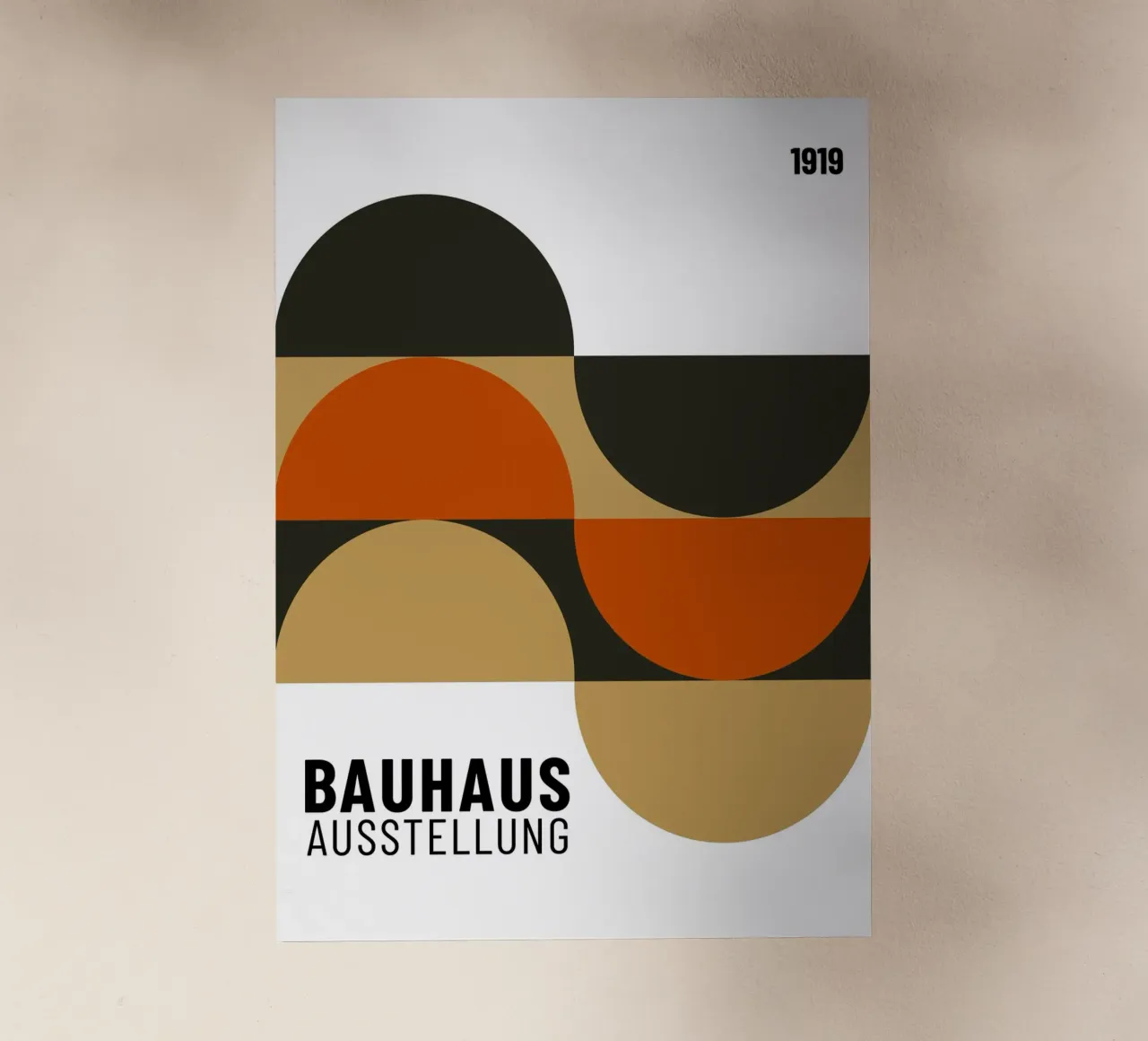 Mostra Bauhaus 1923 Cerchi geometrici di colore pellicola backlit da NorwesClub
