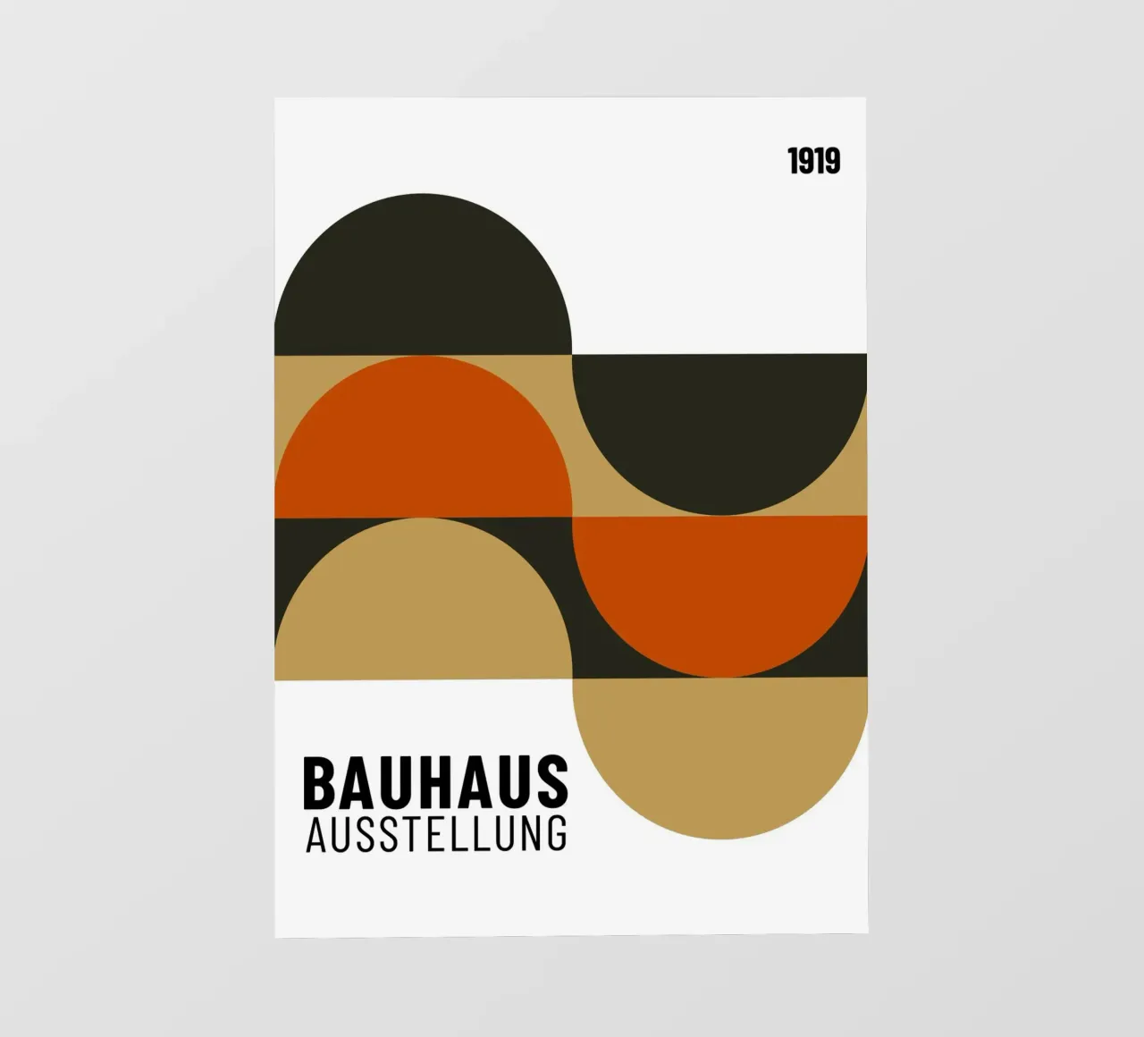 Mostra Bauhaus 1923 Cerchi geometrici di colore pellicola backlit da NorwesClub