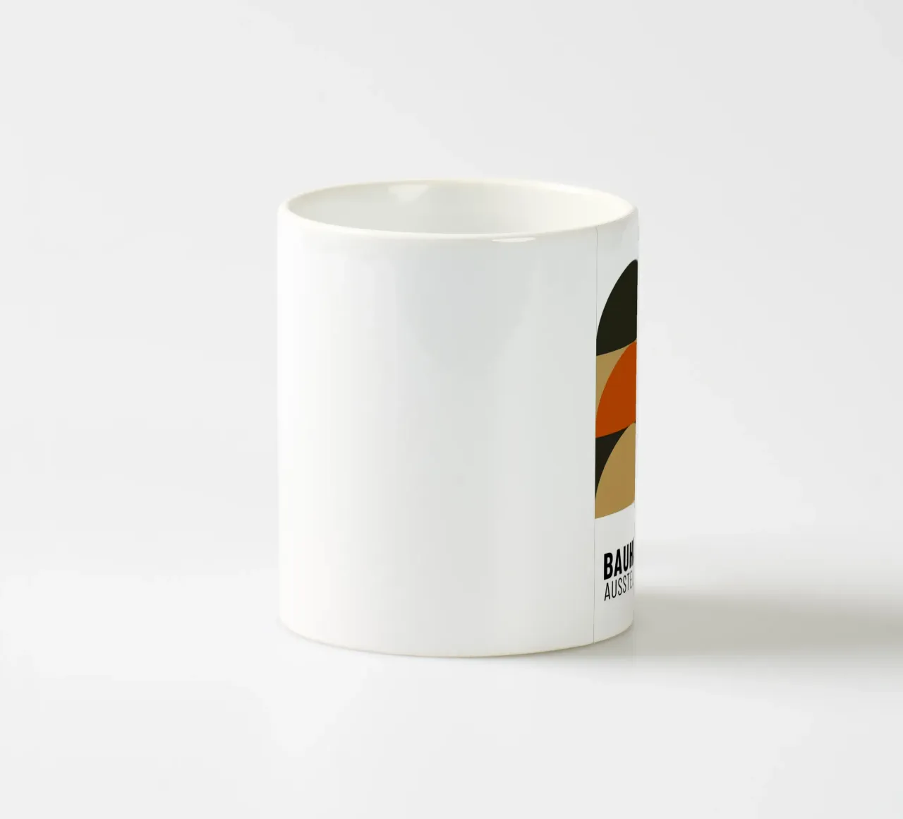 Mostra Bauhaus 1923 Cerchi geometrici di colore tazza in ceramica da NorwesClub