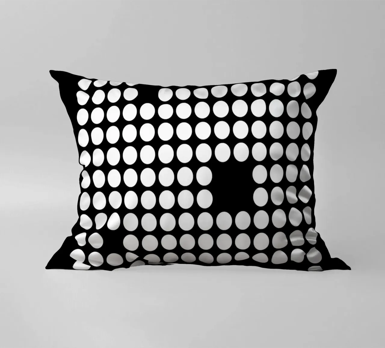 Bauhaus Geometric Circles B&W Abstract 1919 decorative cushion by NorwesClub