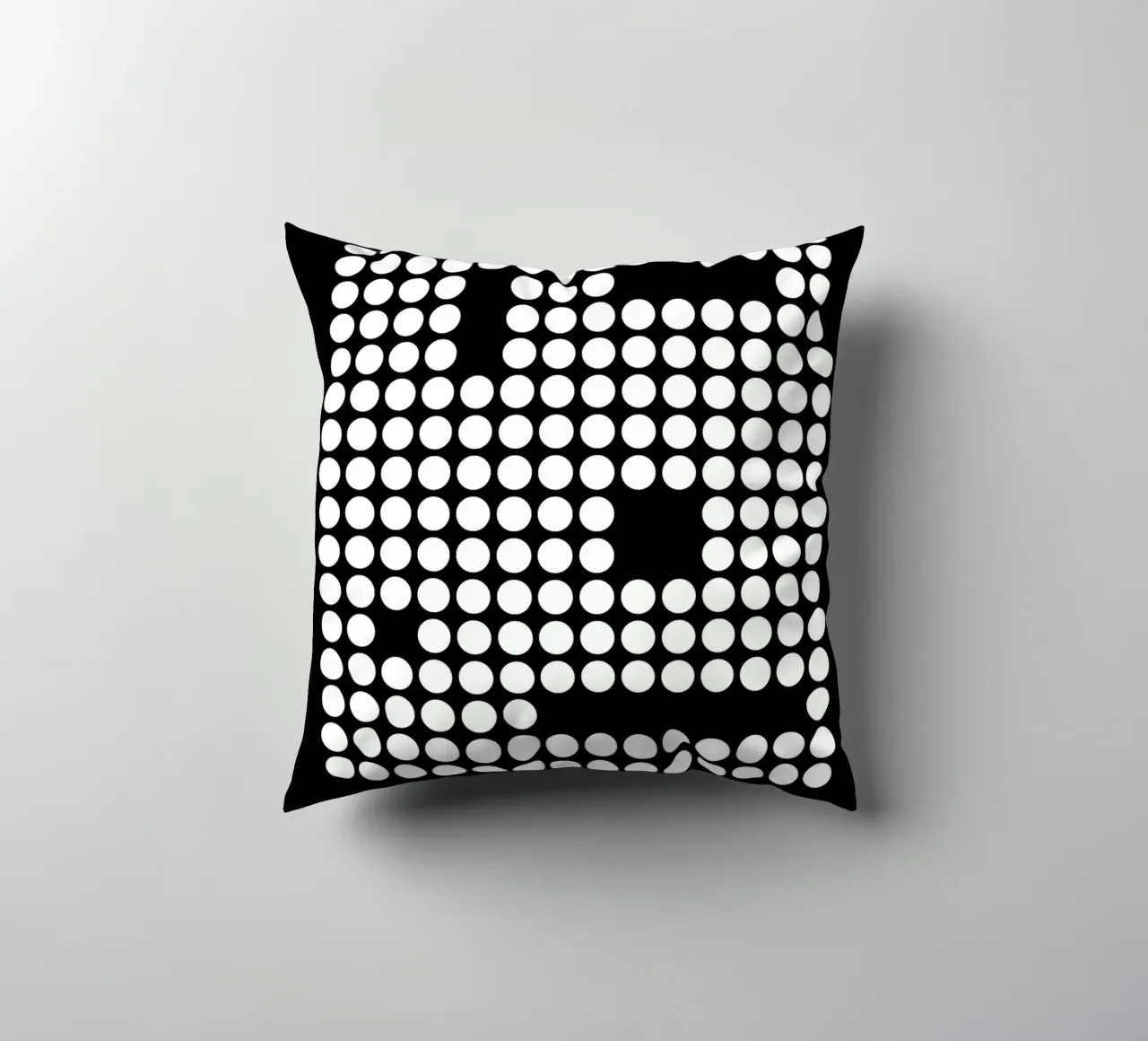 Bauhaus Geometric Circles B&W Abstract 1919 decorative cushion by NorwesClub