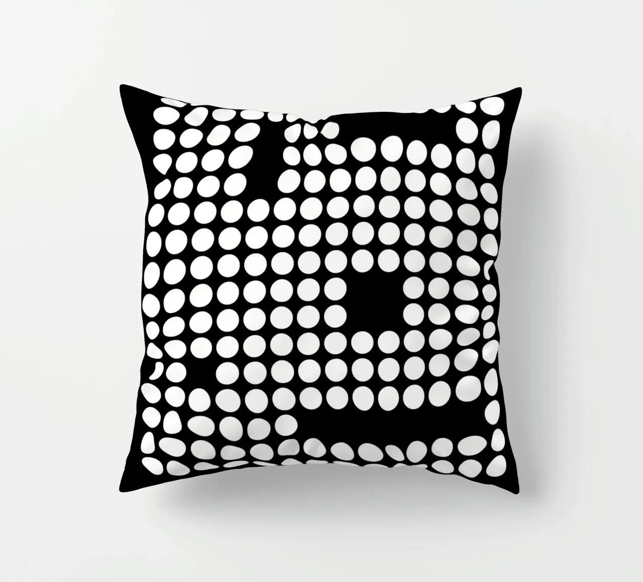 Bauhaus Geometric Circles B&W Abstract 1919 decorative cushion by NorwesClub