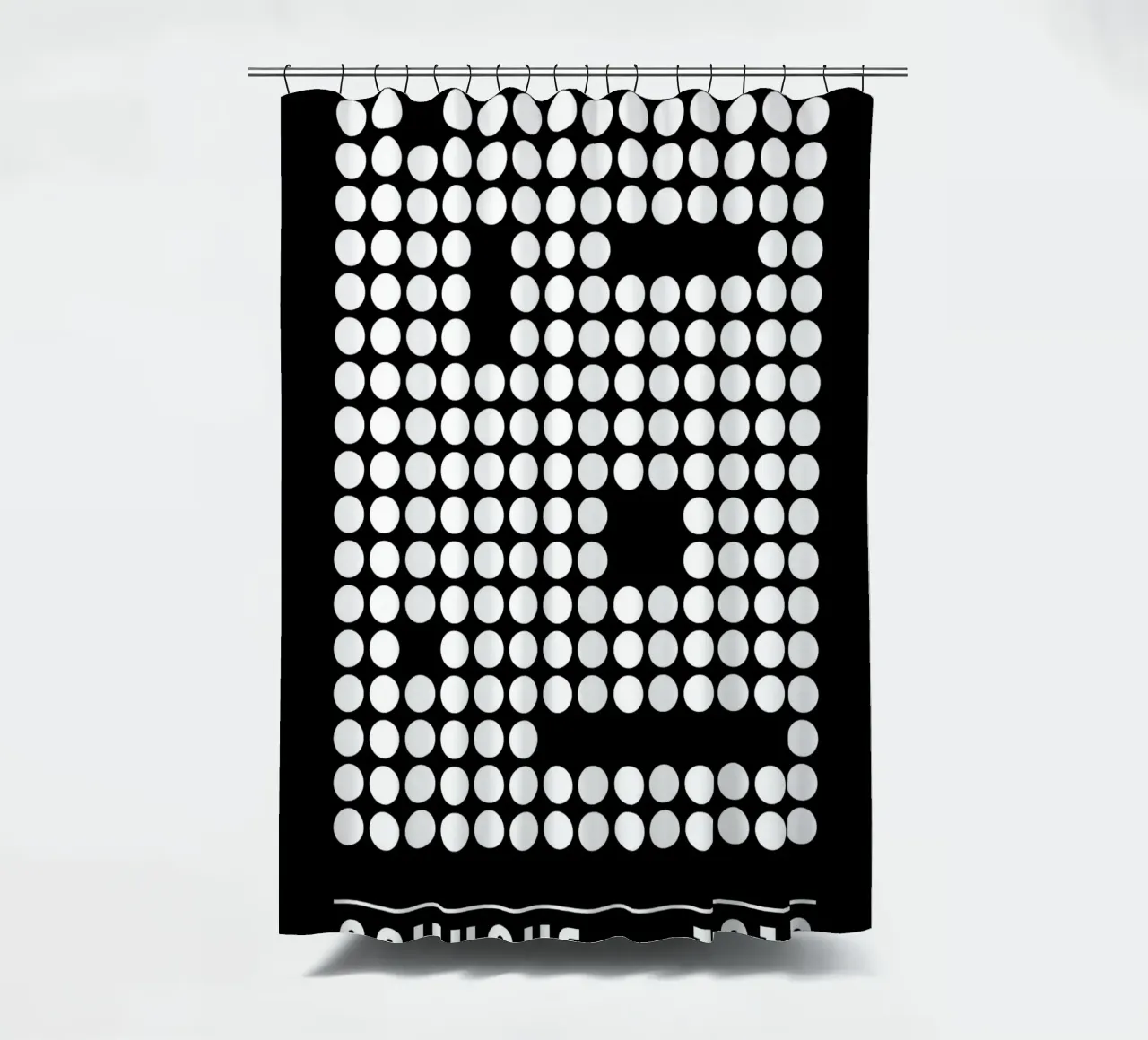 Bauhaus Geometrische cirkels B&W Abstract 1919 douchegordijn van NorwesClub