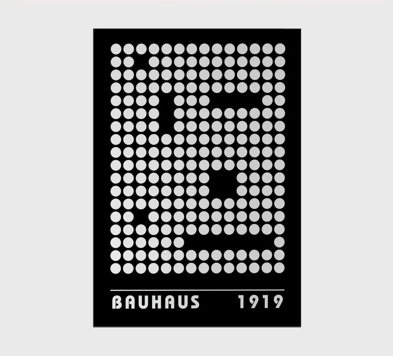 Bauhaus Geometric Circles B&W Abstract 1919 notebook by NorwesClub