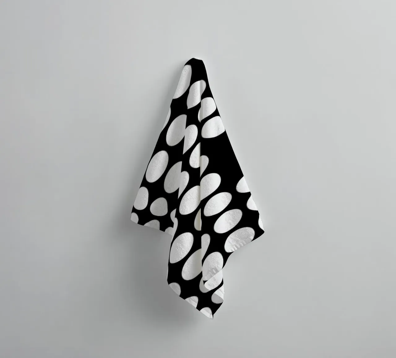 Bauhaus Geometrische cirkels B&W Abstract 1919 badhanddoek van NorwesClub