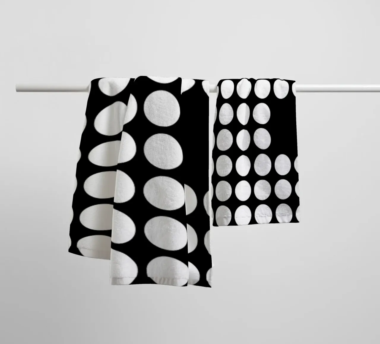 Bauhaus Geometrische cirkels B&W Abstract 1919 badhanddoek van NorwesClub