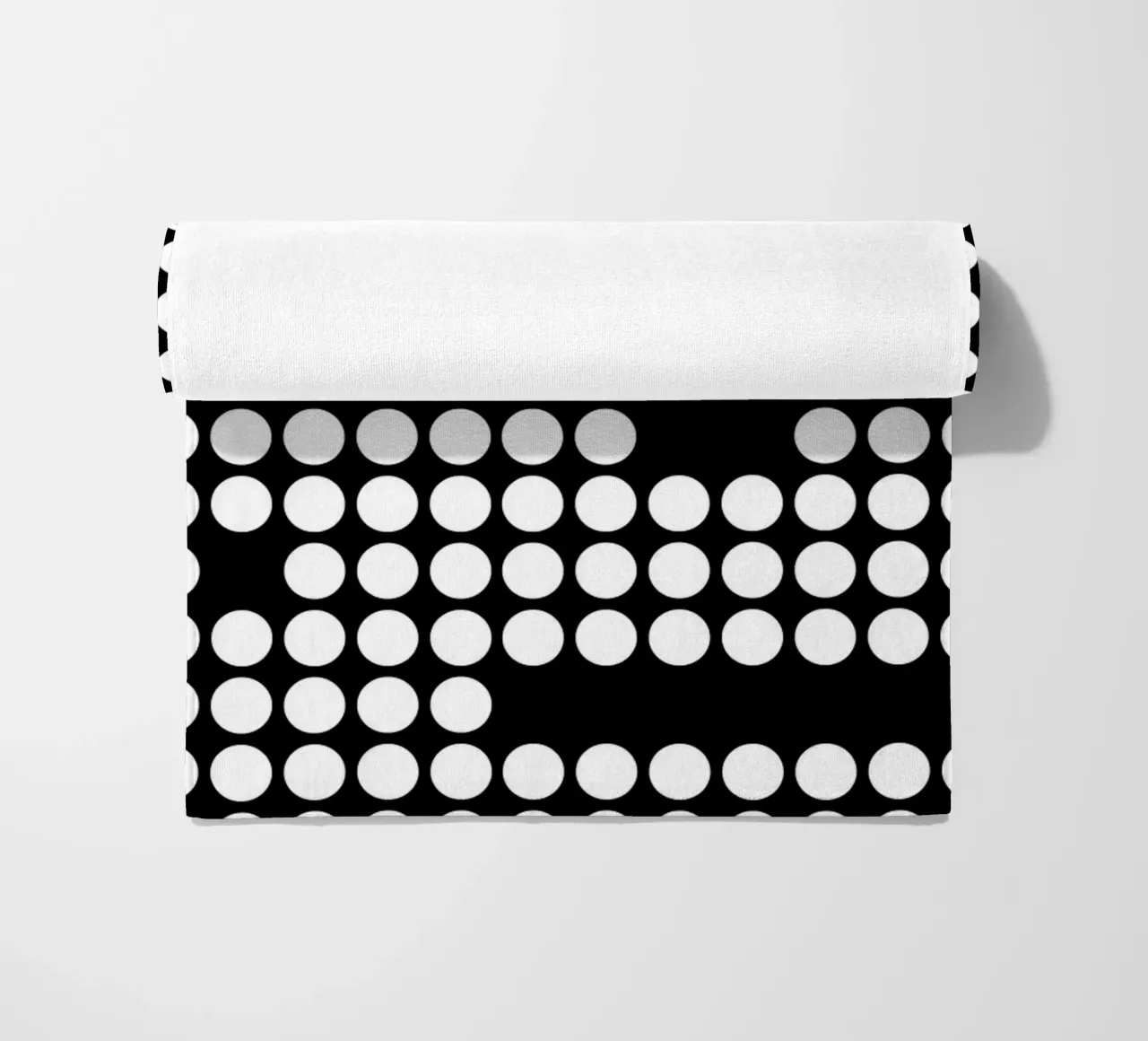 Bauhaus Geometric Circles B&W Abstract 1919 beach towel by NorwesClub