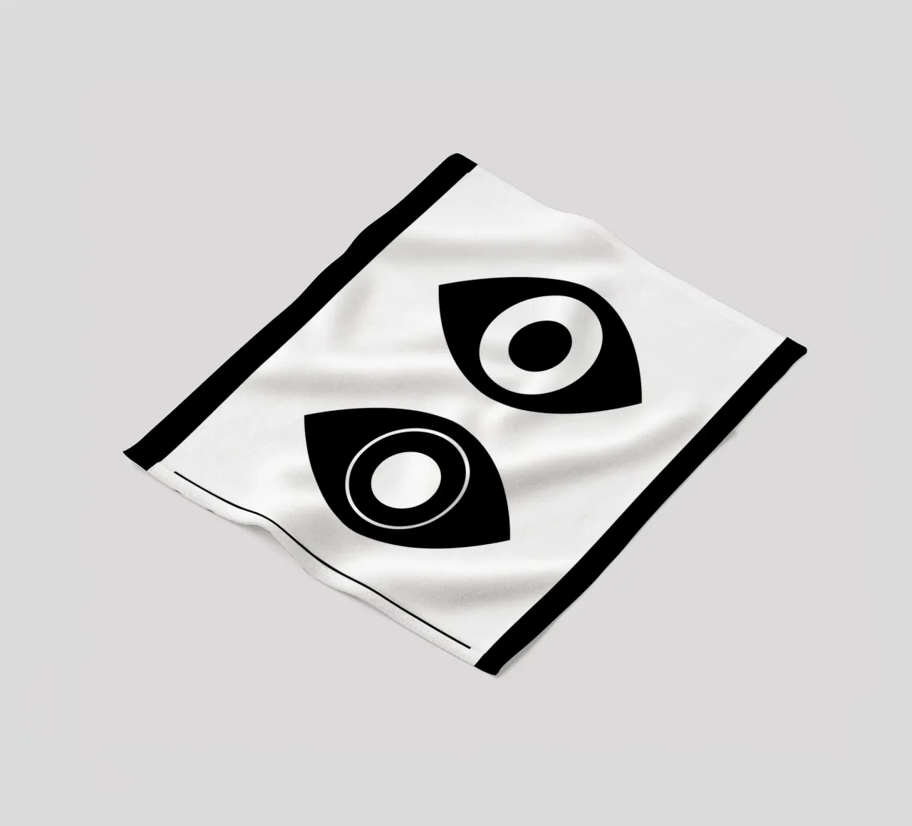 Bauhaus Gestileerde Ogen Zwart Wit Abstract 1919 fleecedeken van NorwesClub