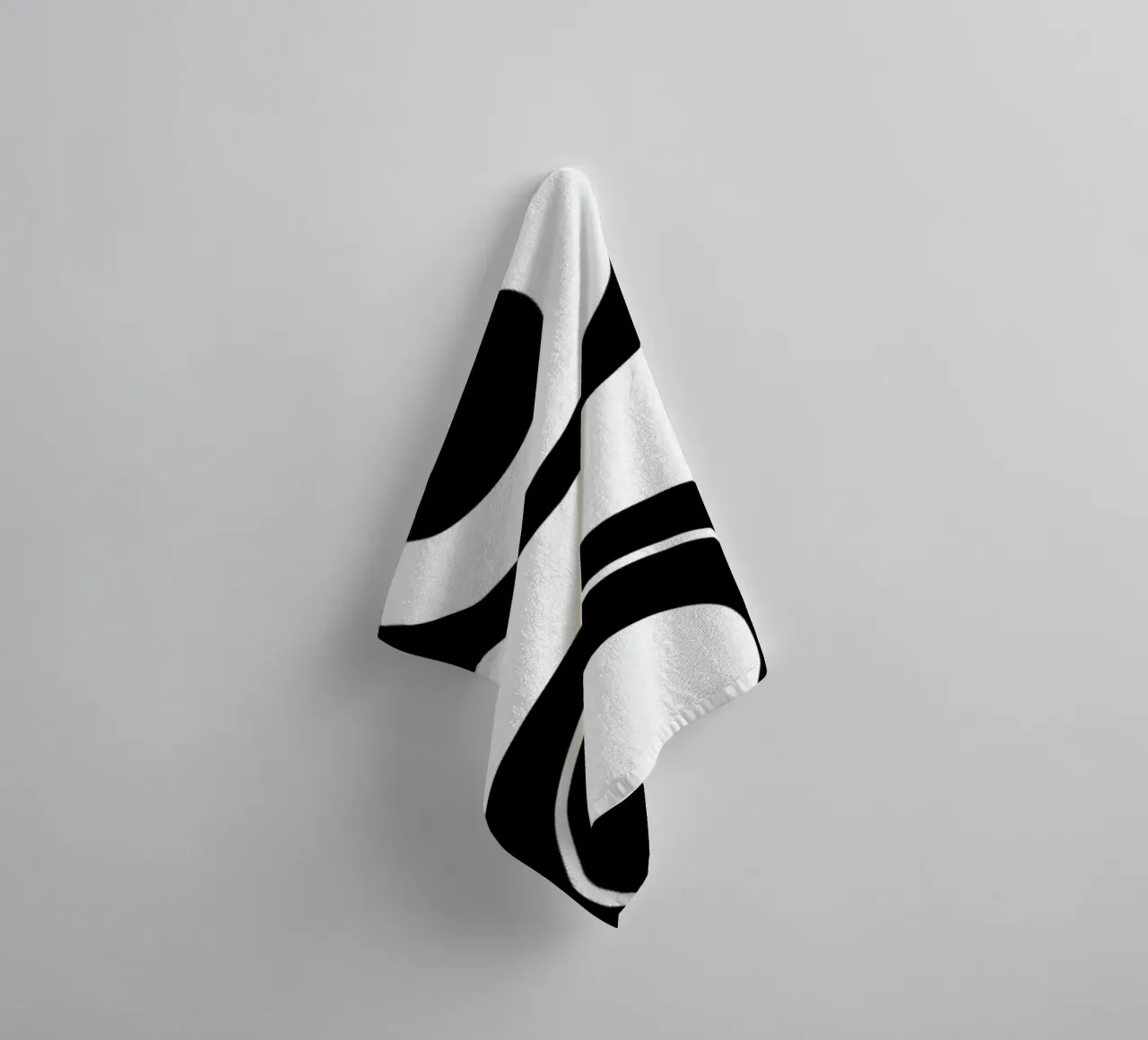 Bauhaus Gestileerde Ogen Zwart Wit Abstract 1919 badhanddoek van NorwesClub