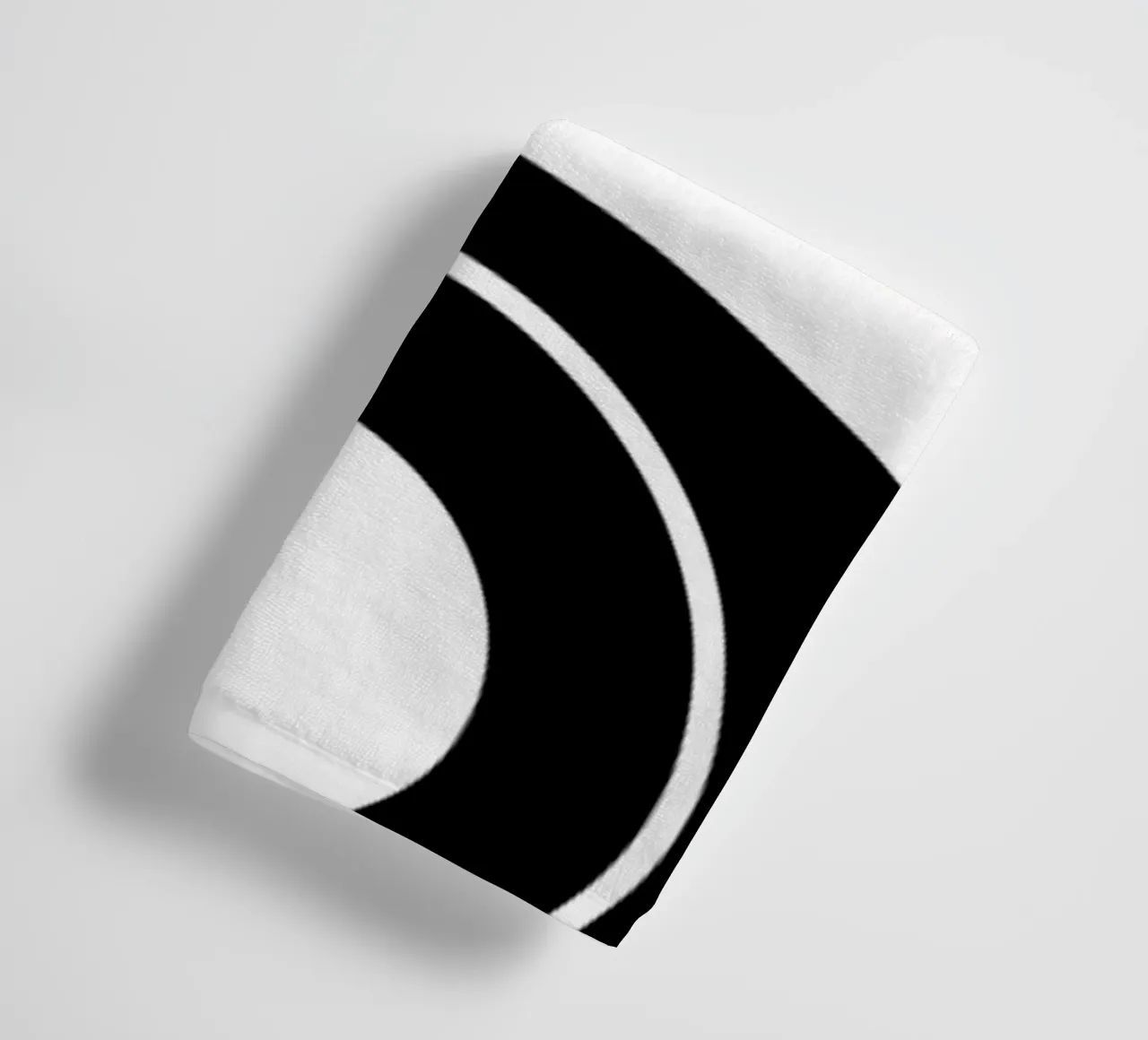 Bauhaus Gestileerde Ogen Zwart Wit Abstract 1919 badhanddoek van NorwesClub