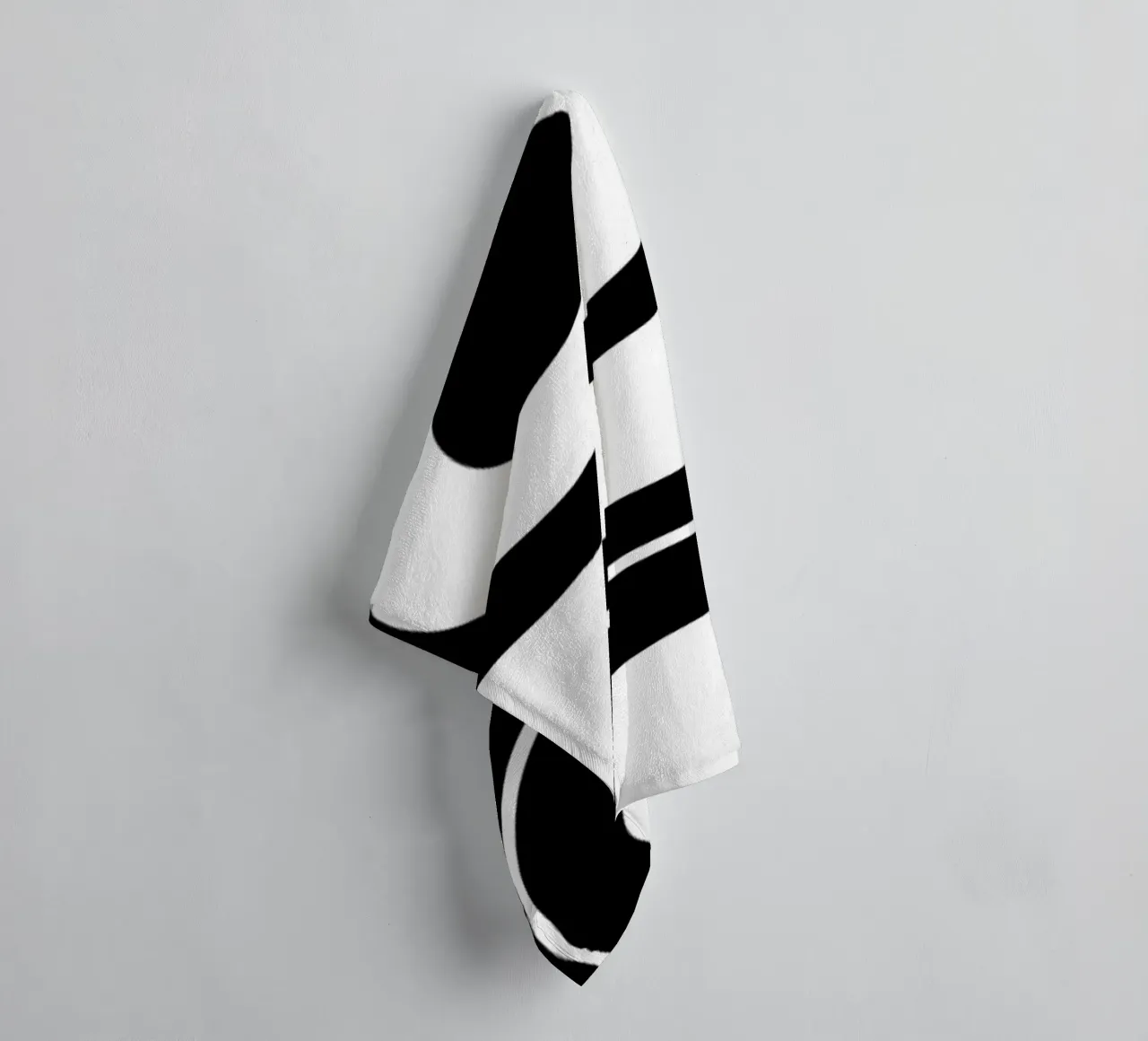Bauhaus Gestileerde Ogen Zwart Wit Abstract 1919 badhanddoek van NorwesClub