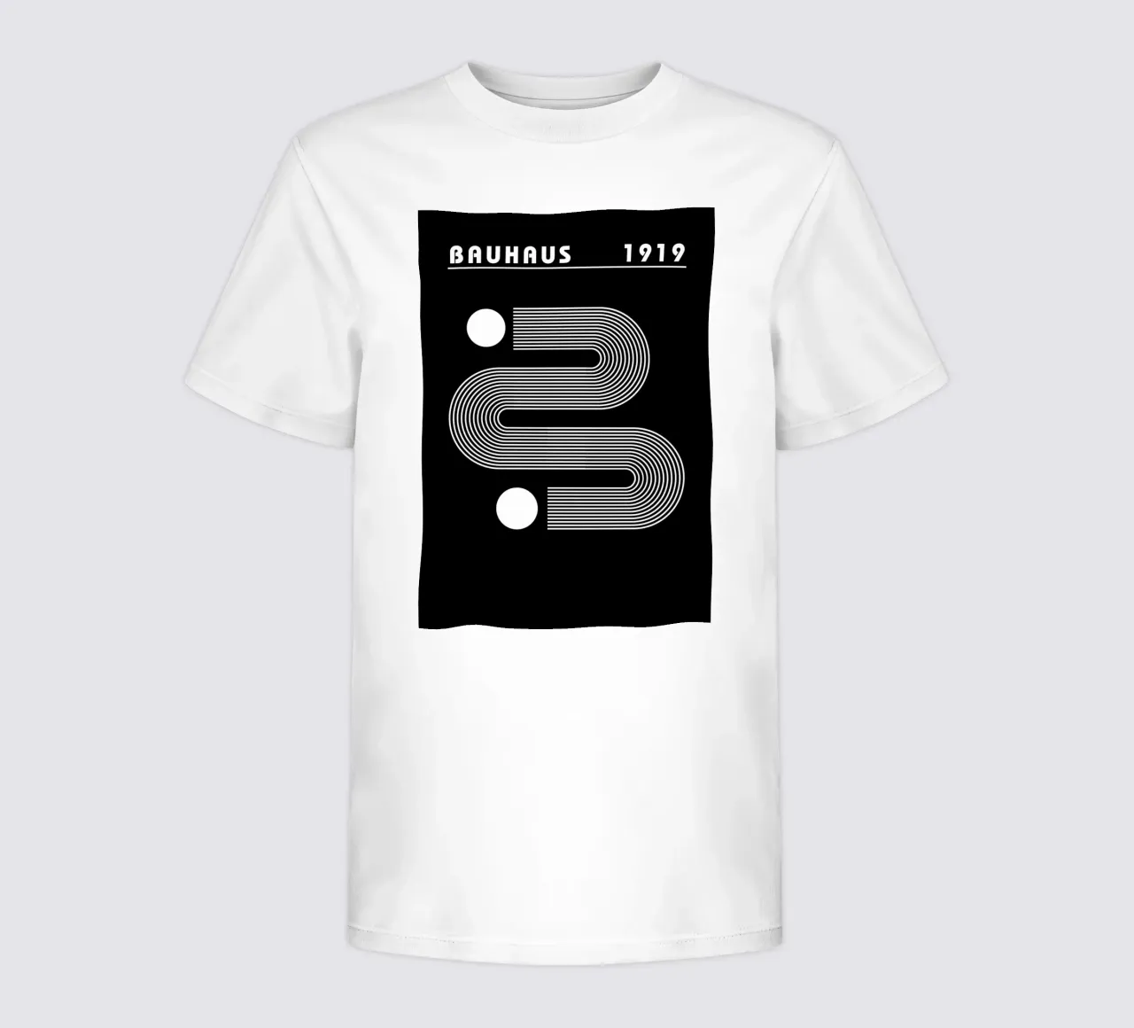 Bauhaus Geometric Circles B&W Abstract 1919 kids t-shirt by NorwesClub