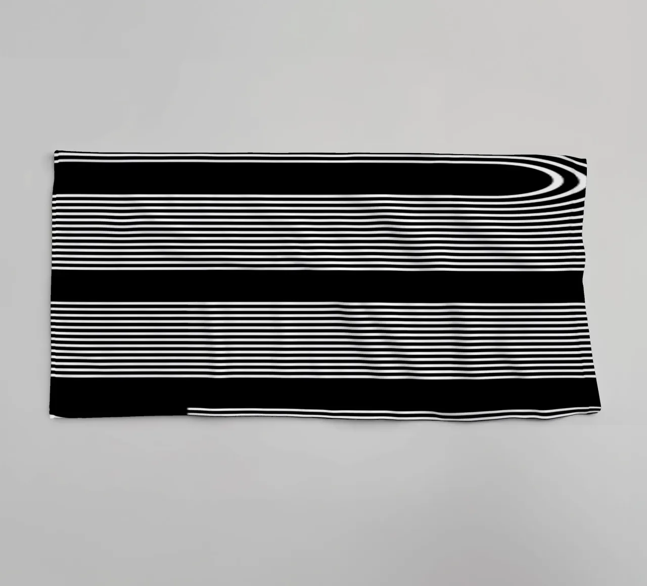 Bauhaus Geometric Circles B&W Abstract 1919 towel by NorwesClub