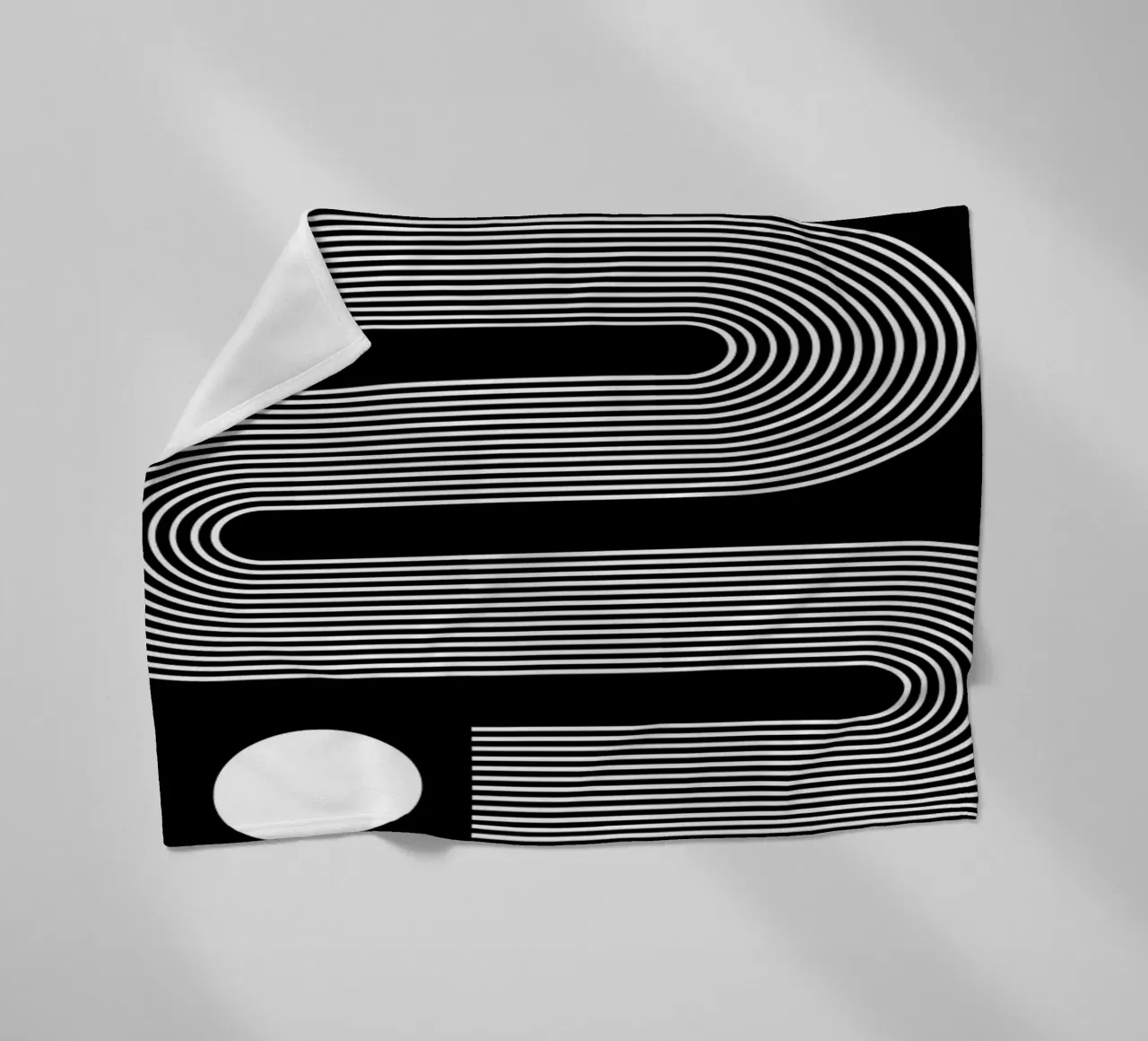 Bauhaus Geometrische Kreise B&W Abstrakt 1919 Fleecedecke von NorwesClub