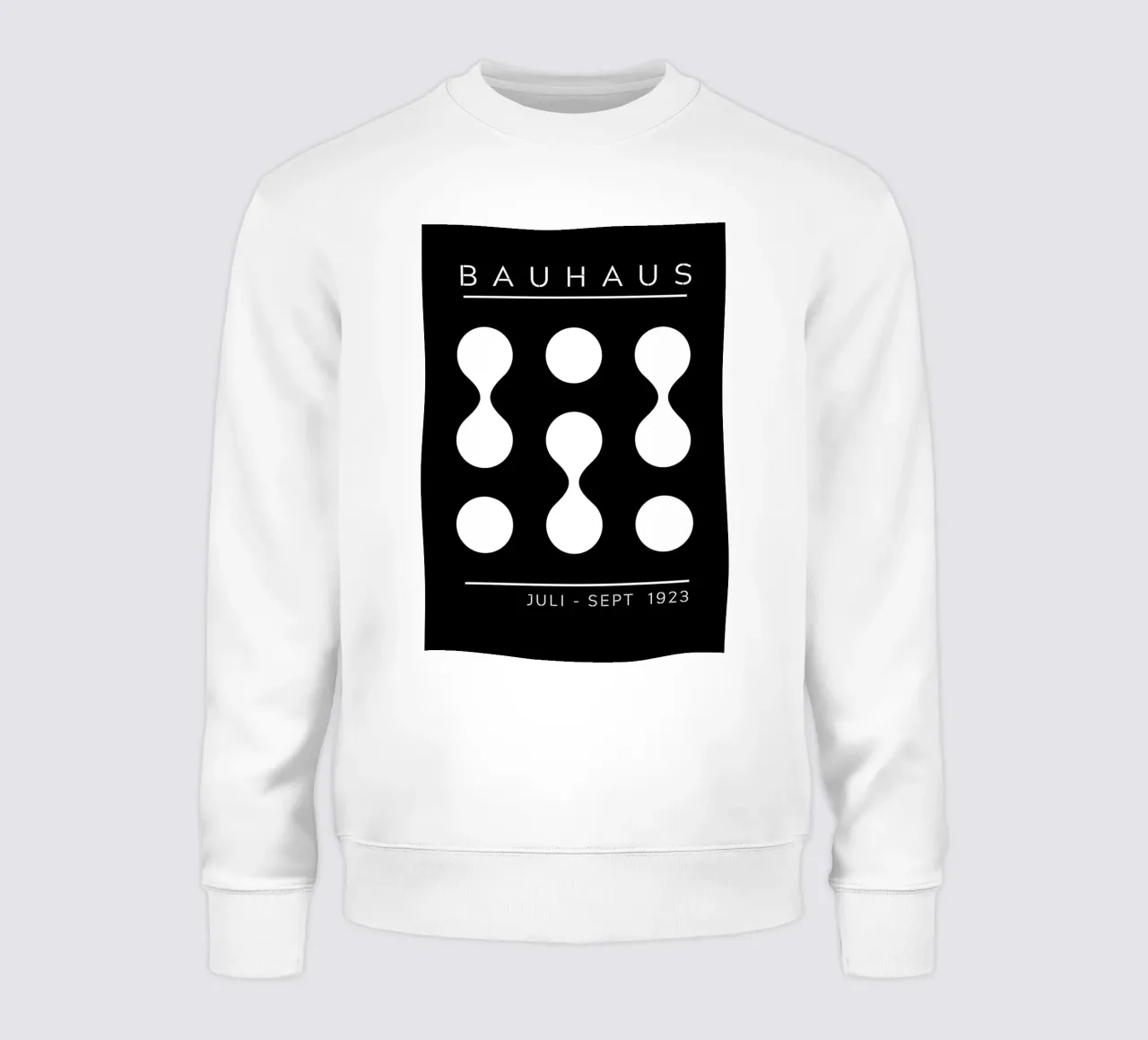 Mostra Bauhaus 1923 Rosso geometrico Nero felpa da NorwesClub