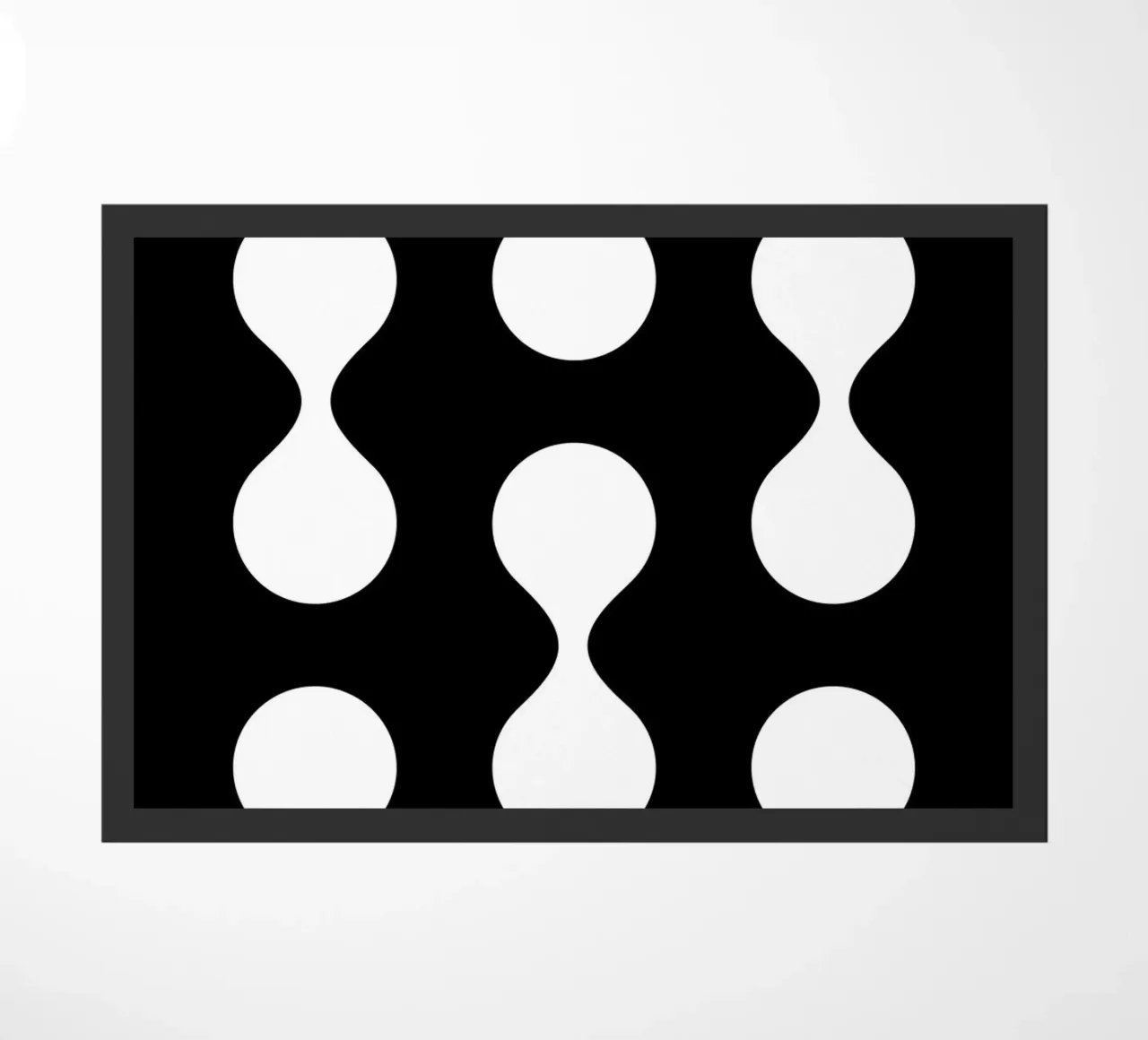 Bauhaus Exhibition 1923 Geometric Red Black doormat by NorwesClub