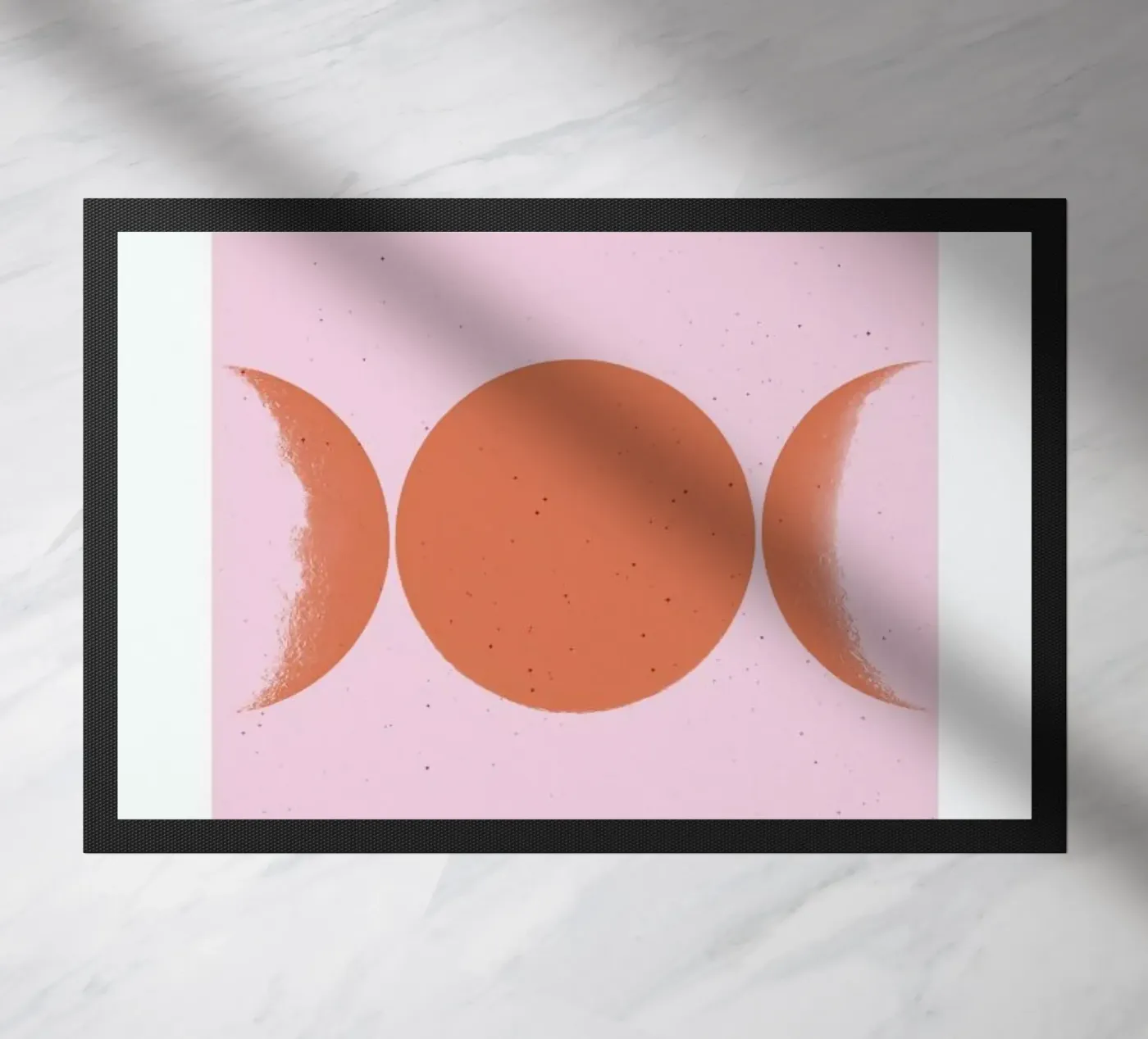 Orange Moon doormat by daylight design studio