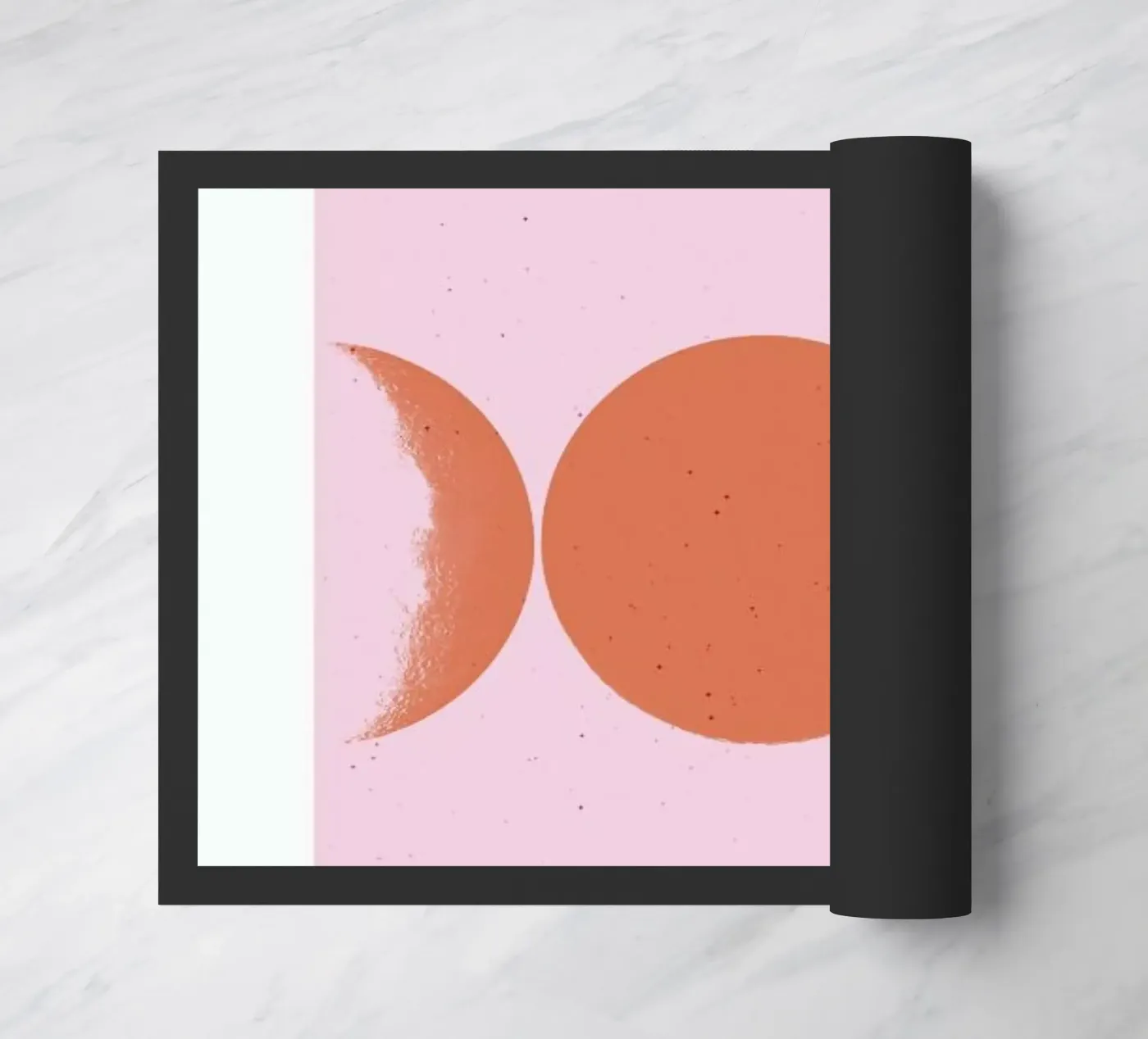 Orange Moon doormat by daylight design studio