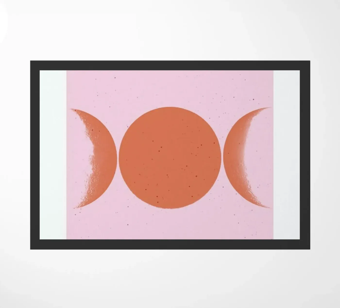Orange Moon doormat by daylight design studio
