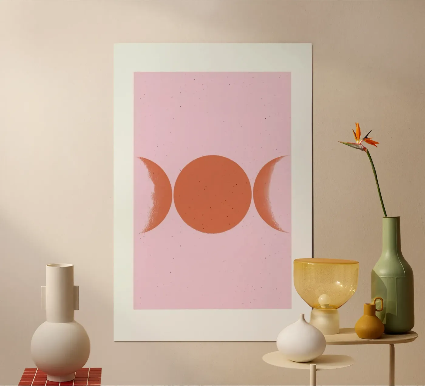 Orange Moon Poster von daylight design studio