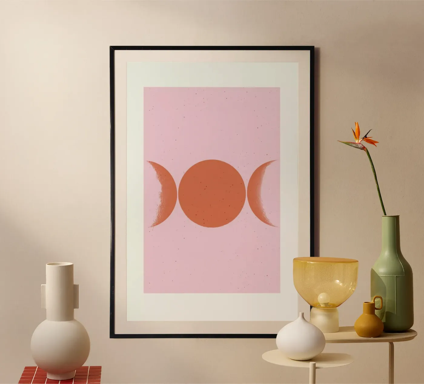 Orange Moon Poster von daylight design studio