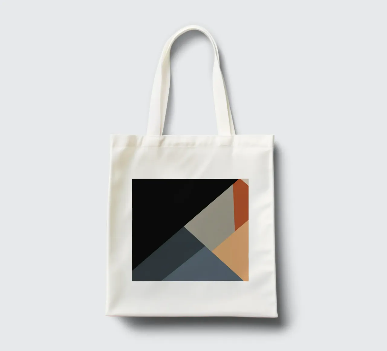 Minimal Muted color geometrical nordic art 06 #1 tote bag by Little Dean