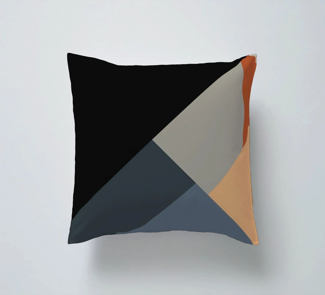 Minimal Muted color geometrical nordic art 06 #1 cuscino da Little Dean