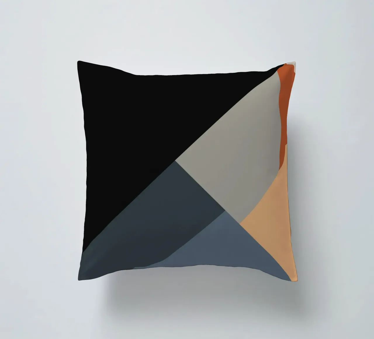 Minimal Muted color geometrical nordic art 06 #1 cuscino da Little Dean