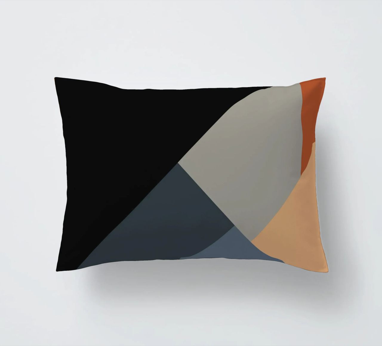 Minimal Muted color geometrical nordic art 06 #1 cuscino da Little Dean