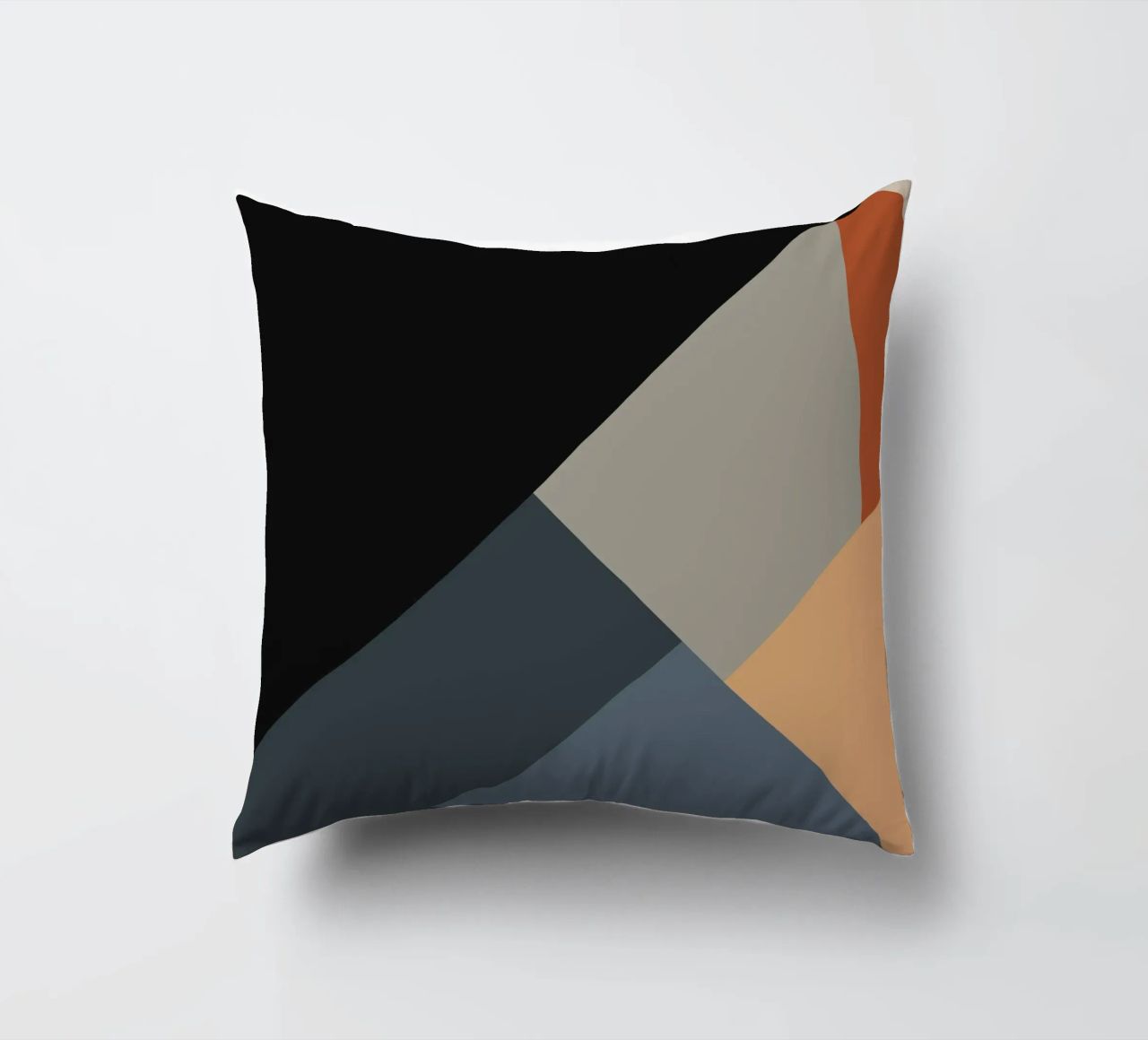 Minimal Muted color geometrical nordic art 06 #1 cuscino da Little Dean