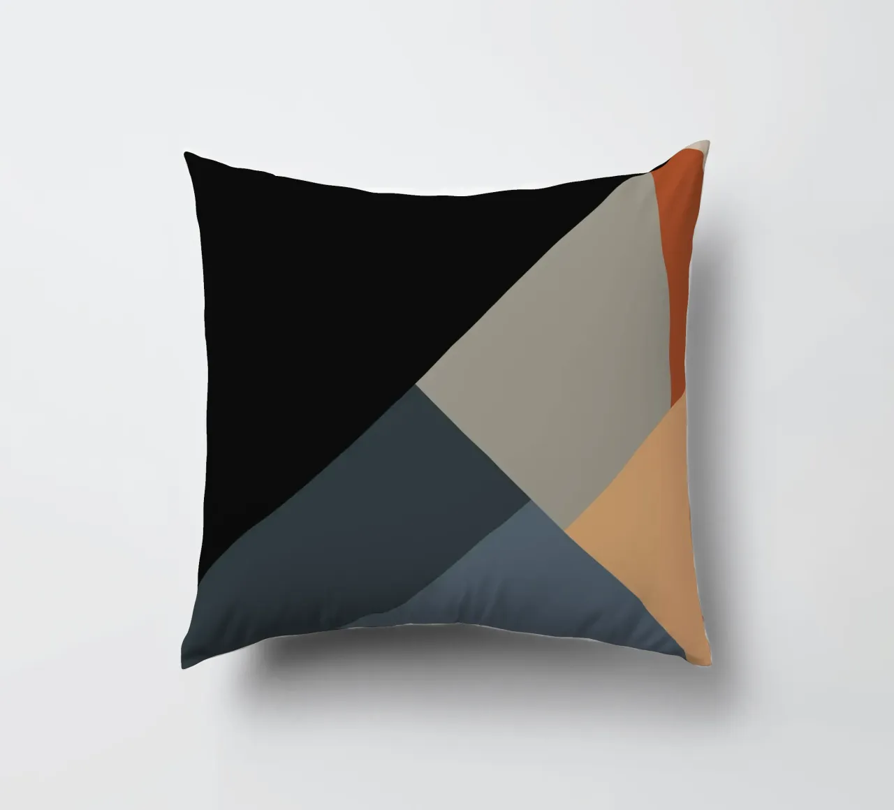 Minimal Muted color geometrical nordic art 06 #1 cuscino da Little Dean