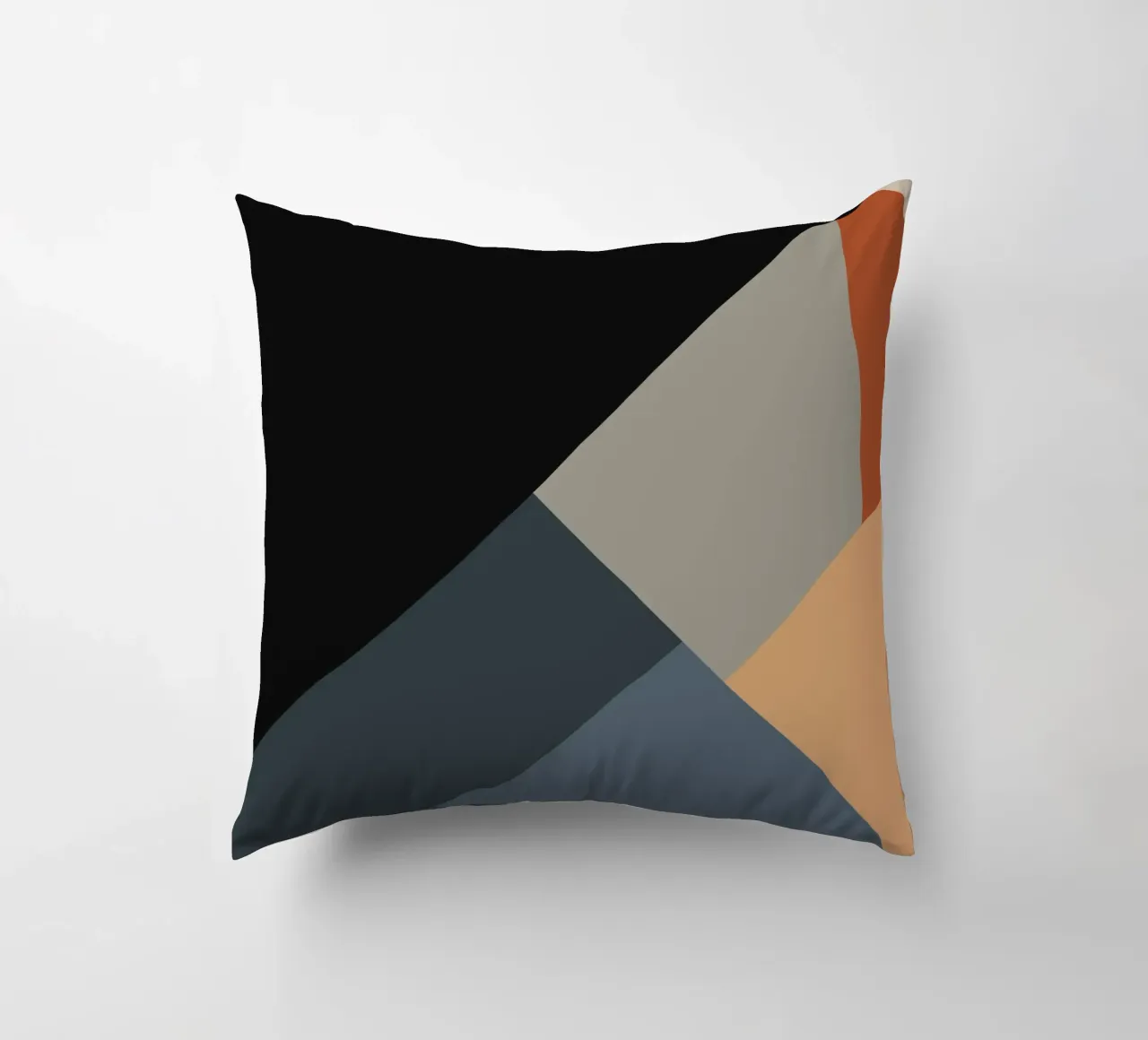 Minimal Muted color geometrical nordic art 06 #1 cuscino da Little Dean