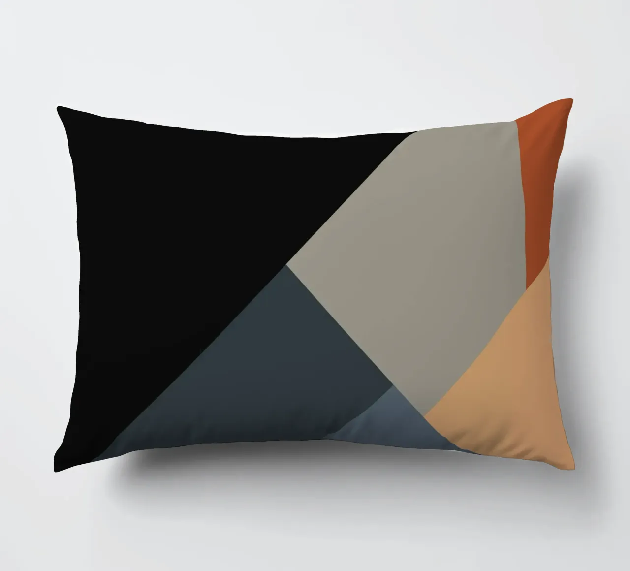Minimal Muted color geometrical nordic art 06 #1 cuscino da Little Dean